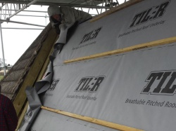 Roof being added